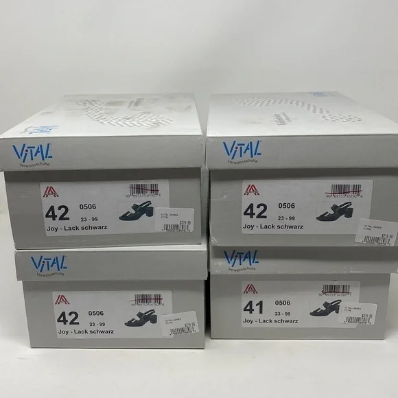 Vital Shoes Joy Lack Schwarz black comfort sandals - Picture 8 of 11